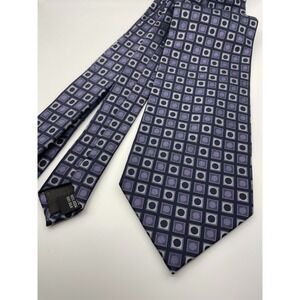 Foggia Men's Pure Silk Hand Made Neck Tie Geometric Pattern